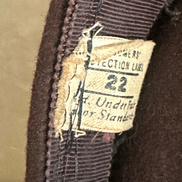 DASHING 1940s\' BROWN FELT \